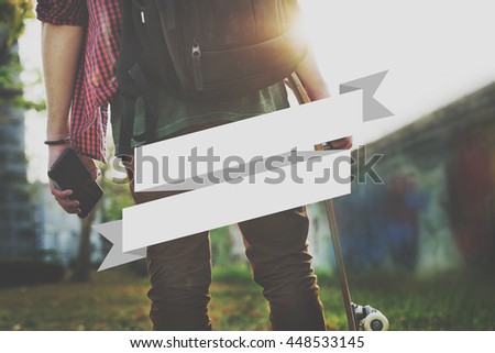 Skater Outdoors Free Active Graphic Concept