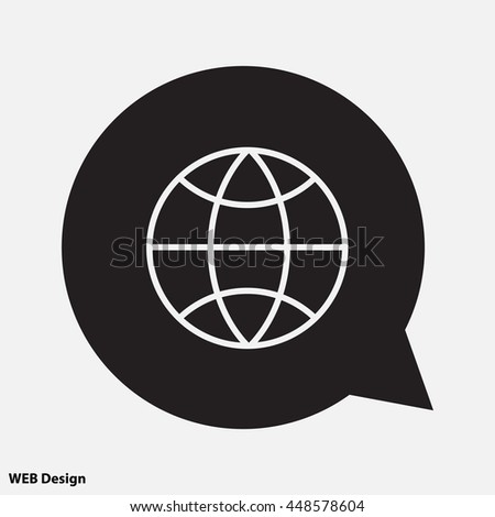 Web line icon. Globe