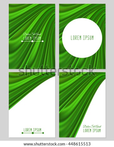 A set of four covers. Size a4. Vector illustration, eps10