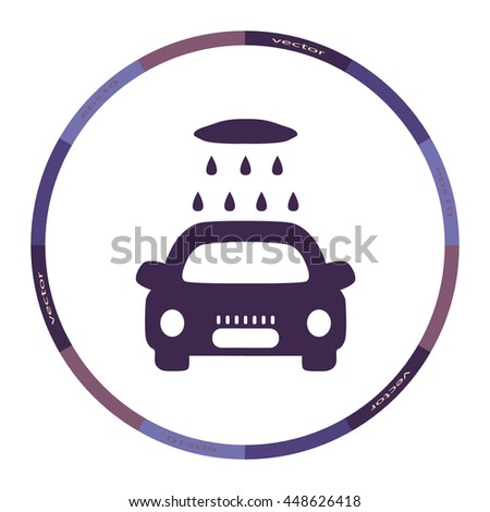 Car washing icon, vector design