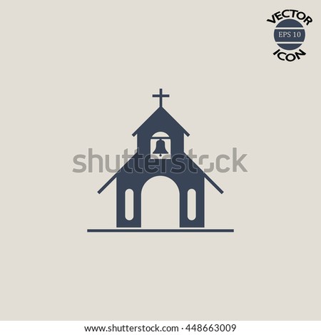 church vector icon