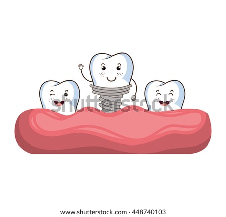 Medical dental care isolated flat icon, vector illustration.