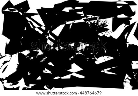 Abstract black and white vector illustration