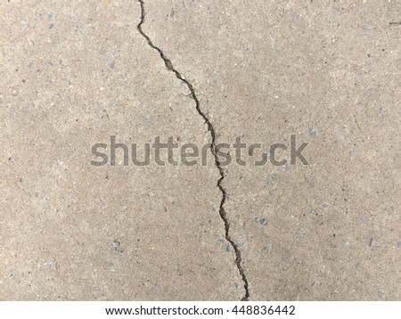 Grunge dirty brown cement crack floor texture background 