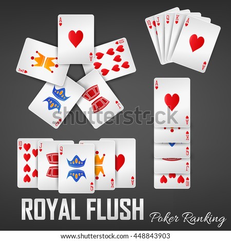Royal Flush poker ranking casino sets