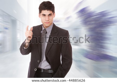 Portrait of a handsome business man  in suit