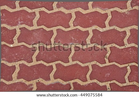 brick floor,patterned paving tiles, cement brick floor background