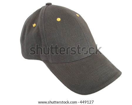 gray and yellow baseball hat with no logo and a formed rim