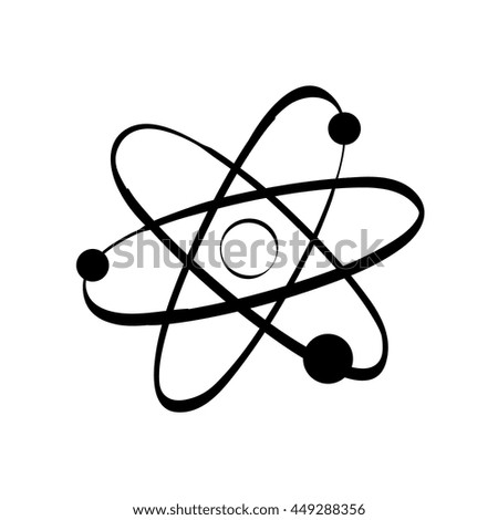 Science concept represented by atom icon. isolated and flat illustration 