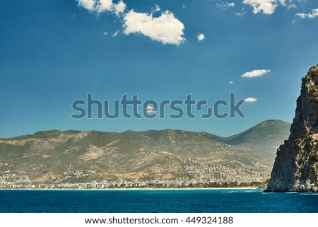 Great sea view with mountains and seacoast