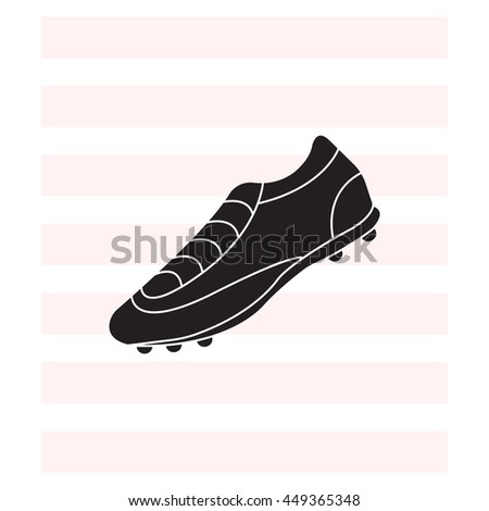 Soccer boots label - vector illustration