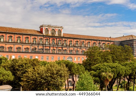 Palace of Capodimonte, Naples, Italy. Royalty-Free Stock Photo #449366044