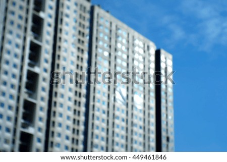 Blurred abstract background of building