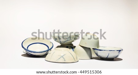 soft focus little ceramic bowl. blurry little bowl. Defocus and soft light