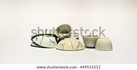 soft focus little ceramic bowl. blurry little bowl. Defocus and soft light
