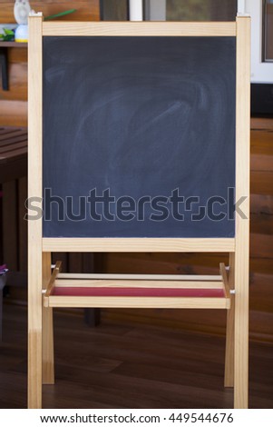 School board for chalk drawing, summer outdoors