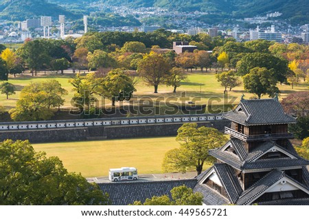 Top view from Fukuoka castle