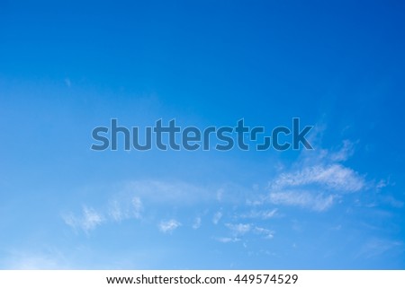 Vast blue sky with amazing clouds background. Shape independent of the Skies, Elements of nature, Beautiful sky with white clouds.
