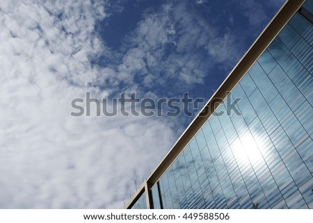 Building with beautiful sky