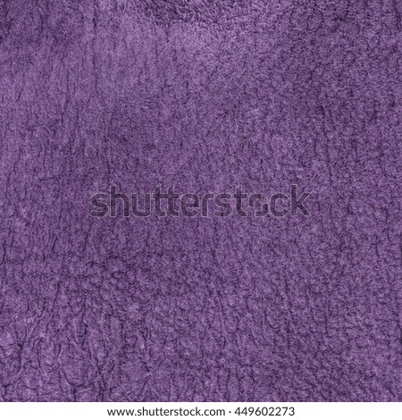 fragment of the piece of old violet leather closeup
