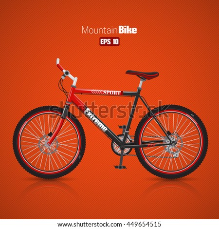Mountain bike. Vector illustration