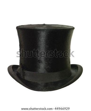 Top Hat isolated on white background Royalty-Free Stock Photo #44966929