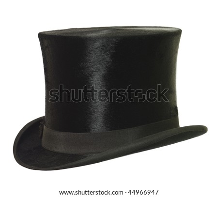 Top Hat isolated on white background Royalty-Free Stock Photo #44966947