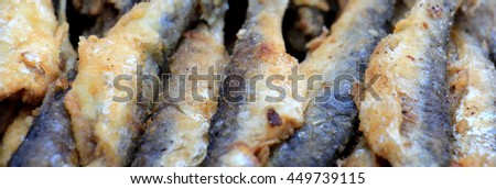 picture of a Fried belvica fish from Lake Prespa