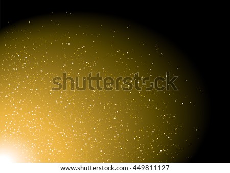 abstract yellow radiant glittering stars line sparkling background. shinning aura. Vector. laser , bokeh 