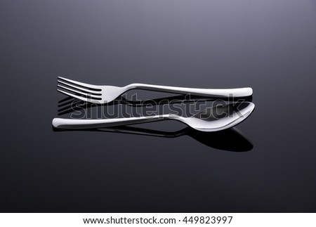 Fork And Spoon Royalty-Free Stock Photo #449823997