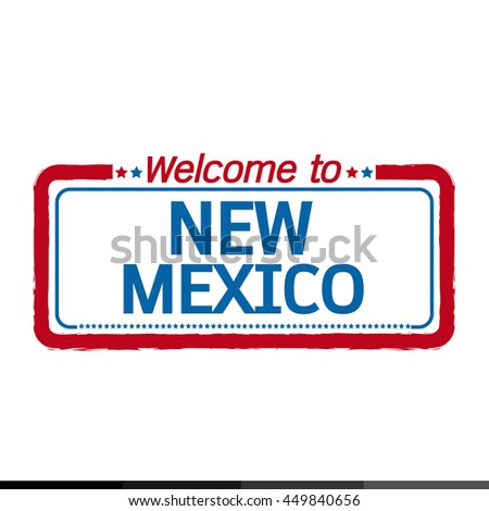 Welcome to NEW MEXICO of US State illustration design