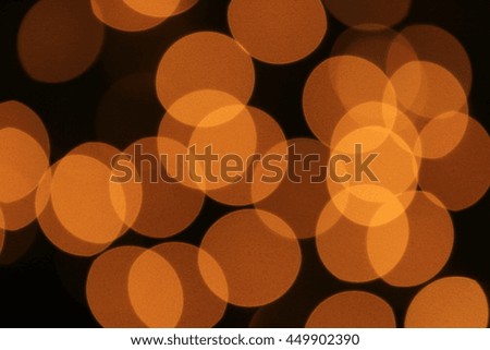 Blur light and colorful bokeh on black background