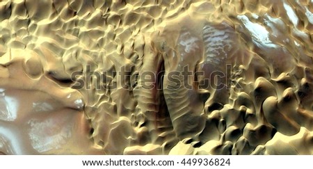 creation of mustard, abstract photography of the deserts of Africa from the air. aerial view of desert landscapes, Genre: Abstract Naturalism, from the abstract to the figurative, contemporary photo 