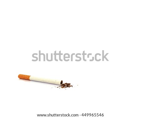 cigarette White background