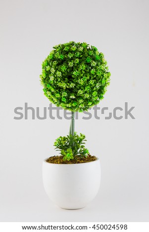 Fake trees that decorate the room  Royalty-Free Stock Photo #450024598