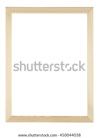 Blank photo frame isolated on white background. Include clipping path.