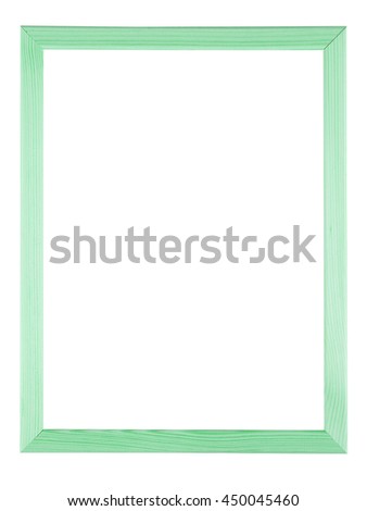 Blank picture frame isolated on white background. Include clipping path.