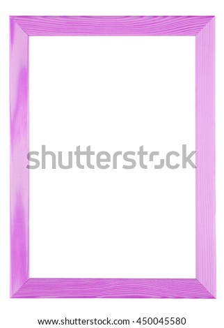 Blank poster frame isolated on white background. Include clipping path.