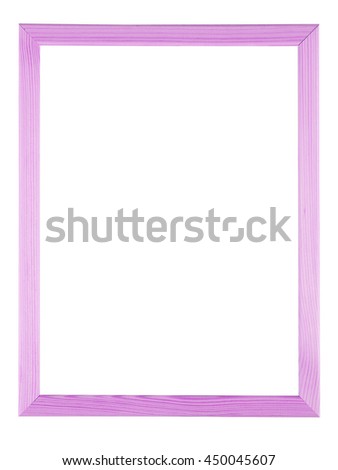 Blank picture frame isolated on white background. Include clipping path.