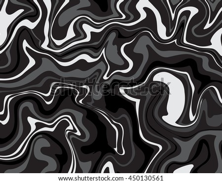 Vector ink marble style texture. Hand drawn marbling effect. Background illustration in grey and black pastel monochrome colors. Aqua print. Great for greeting and wedding cards, template, banner