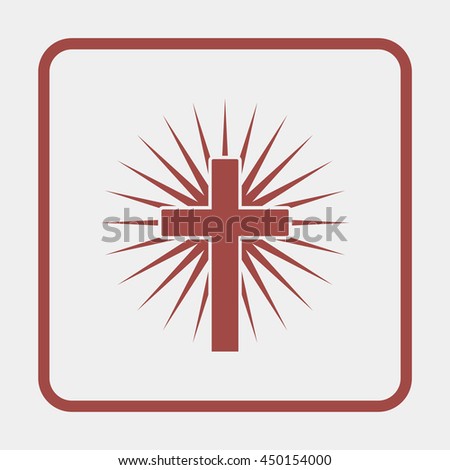Christian cross icon.