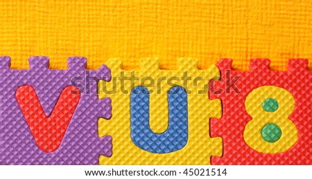  Close up of alphabet and Number Blocks