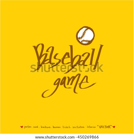 Sport poster / Hand drawn sports illustration - vector