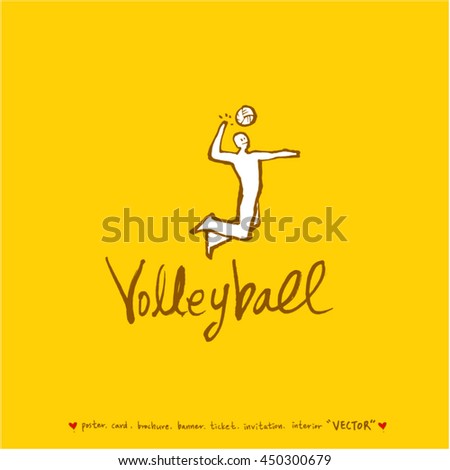 Sport poster / Hand drawn sports illustration - vector