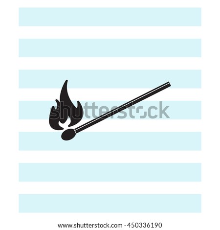 burning match icon