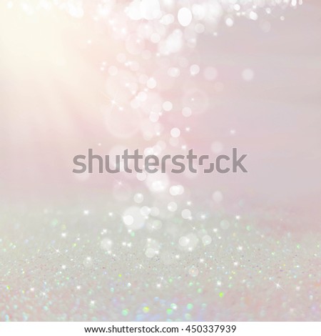 Abstract of Bright and sparkling bokeh background. Diamond dust bokeh -blurred lighting from glitter texture. Luxury design background.
