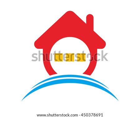 dots house housing home residence residential real estate image vector icon