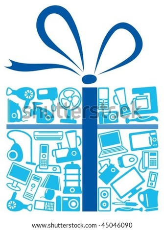 Home appliances in gift