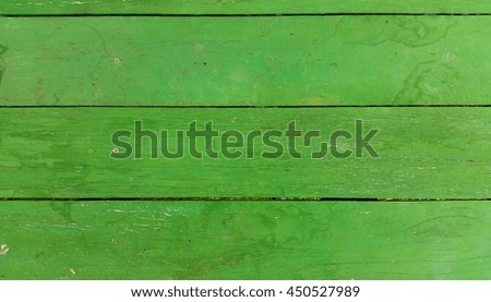 Green wood table