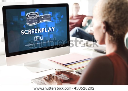 Screenplay Proofreader Story Write Copyright Concept
